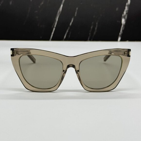 NEW SAINT LAURENT SL214 KATE 025 SUNGLASSES WOMEN BROWN CAT EYE SL 214 KATE 025 - Picture 4 of 13